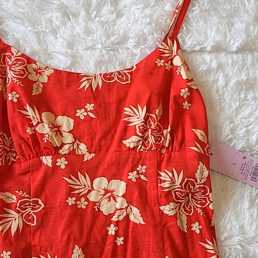 Wild Fable red tropical dress